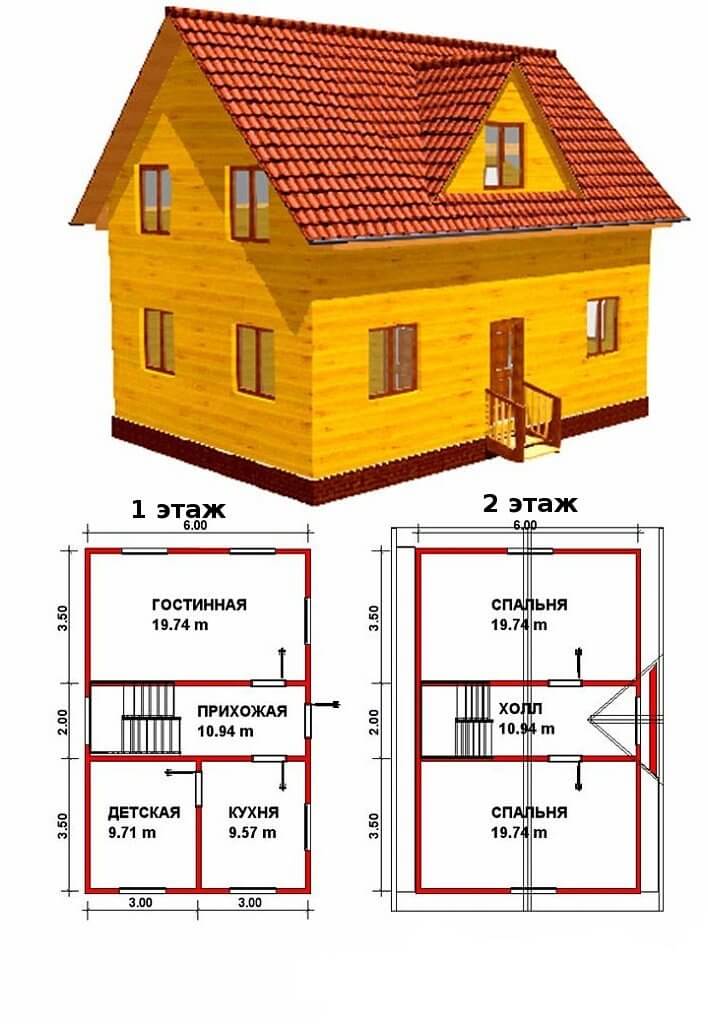 Дом Размером 6 На 6 Фото