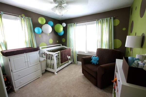 На фото: детская комната для новорожденного