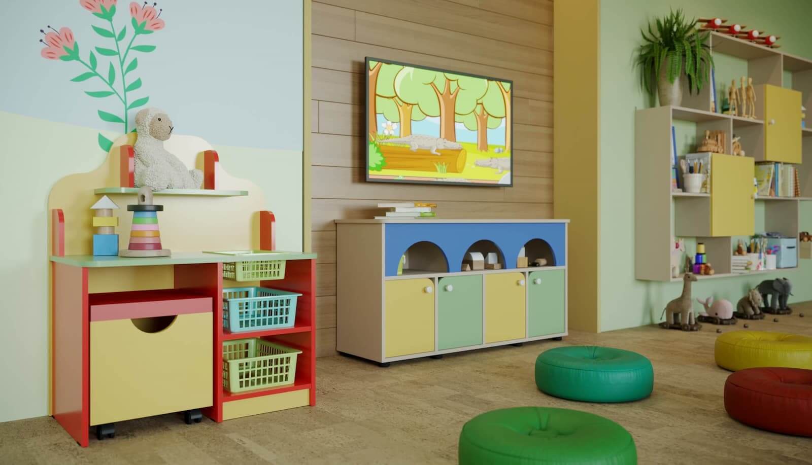 На фото: мебель для детских садиков